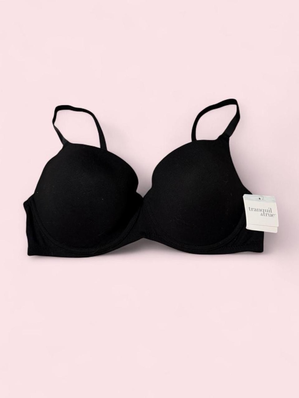 Tranquil & True Black Padded Underwire Bra — Everyday Smooth Support